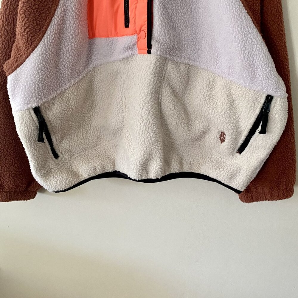 Free People Movement Hit The Slopes Colorblock Pullover NWOT - Picture 8 of 9